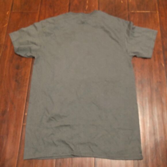 Men’s Charcoal Thermal Protection Graphic Skeleton Tee, Death Art, Gruesome S - Picture 6 of 7